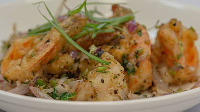 Salt and Pepper Prawns.